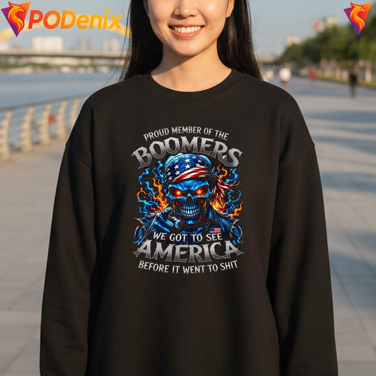 Proud Member Of The Boomers Shirt Skull See America Before It Went To Shit