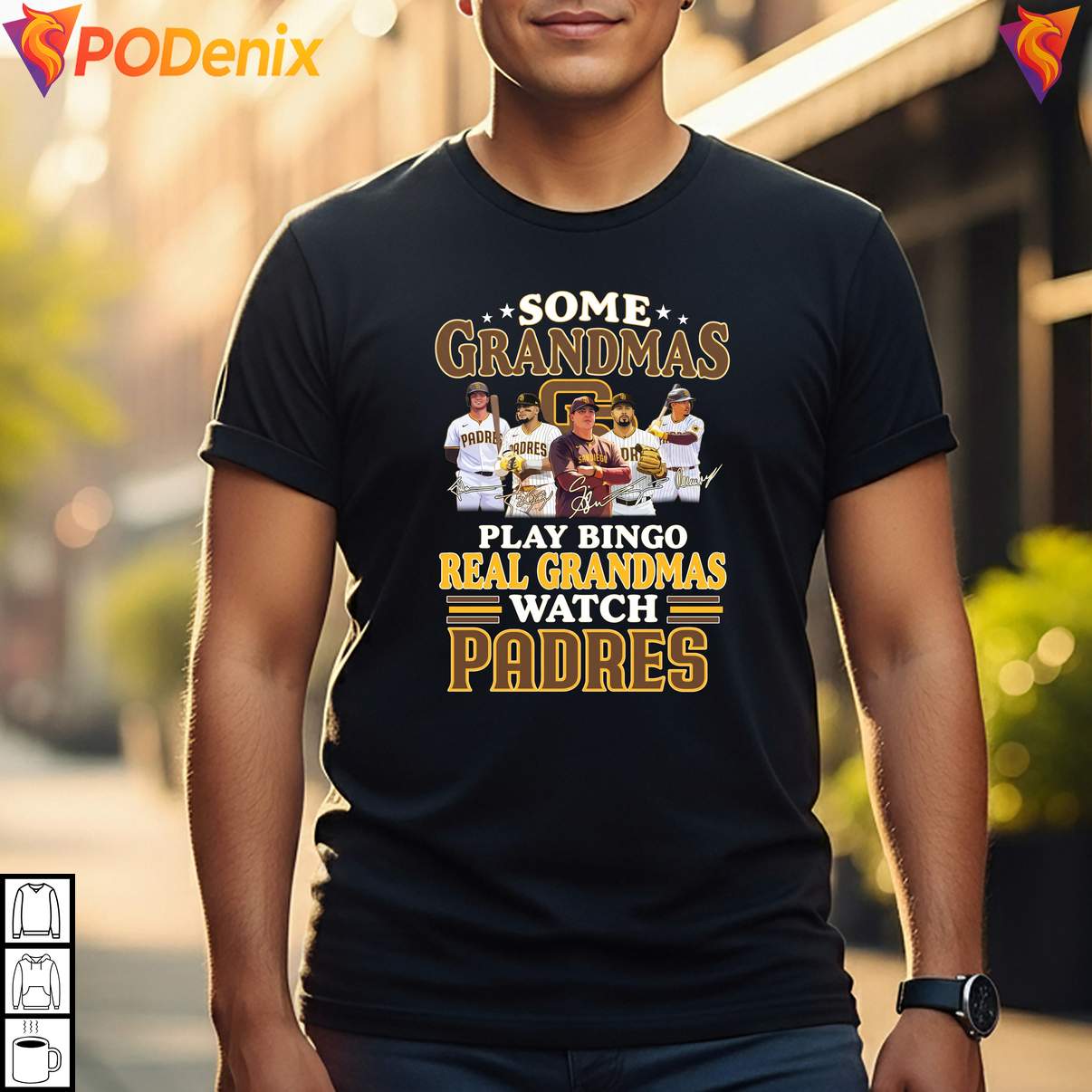 Real Grandmas Watch Padres T-Shirt Coach Craig Stammen Baseball Fan Graphic Men Real Grandmas Watch Padres T-Shirt Coach Craig Stammen Baseball Fan Graphic Men
