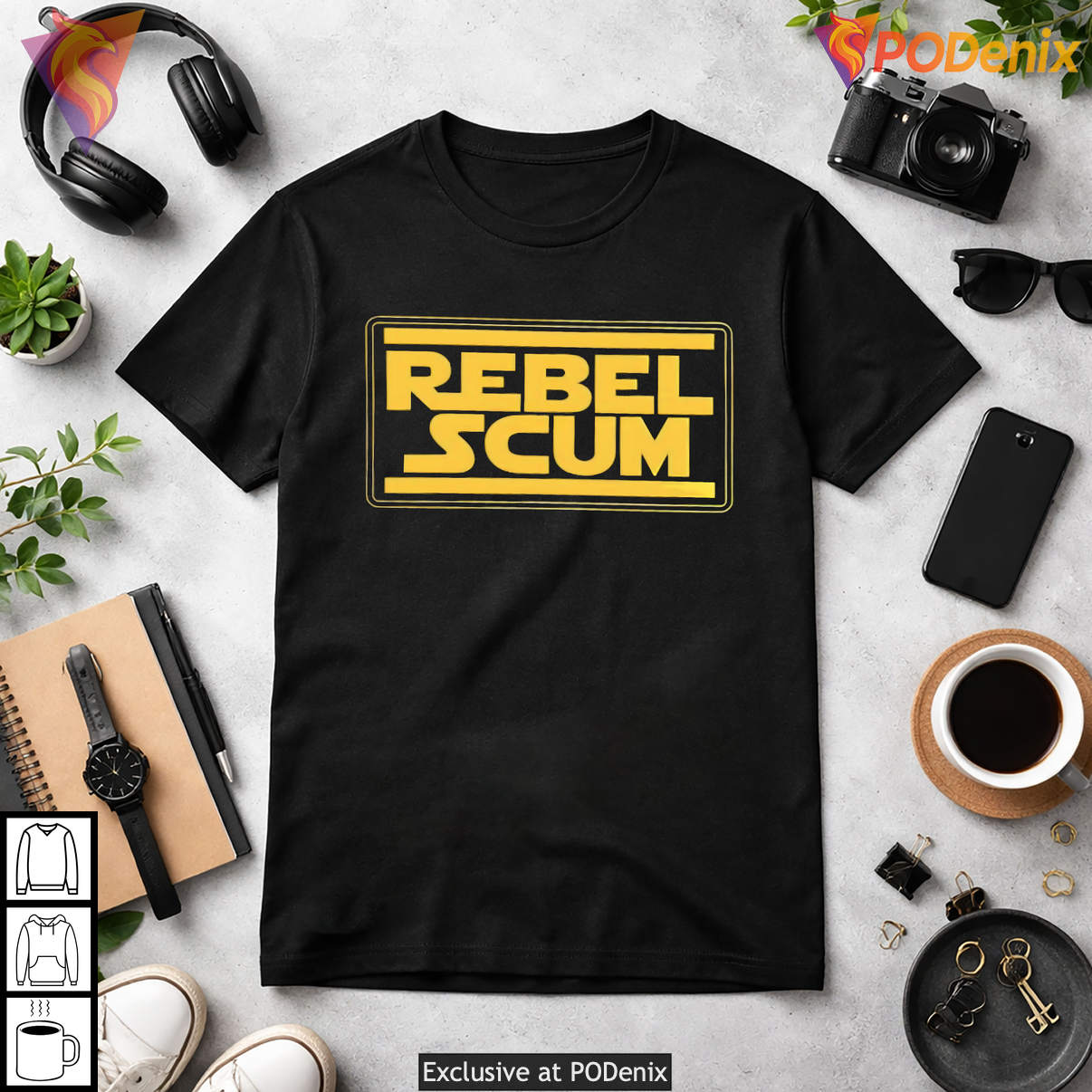 Rebel Scum Star Wars Themed Sci Fi Fan Apparel Retro Graphic Mens Shirt