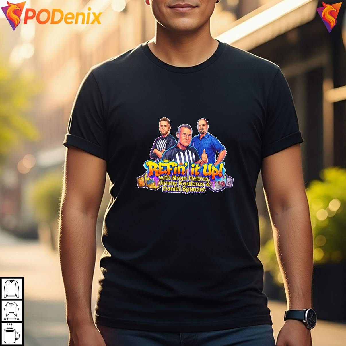 Refin It Up Daniel Spencer Shirt Brian Hebner Jimmy Korderas Fan Graphic Men
