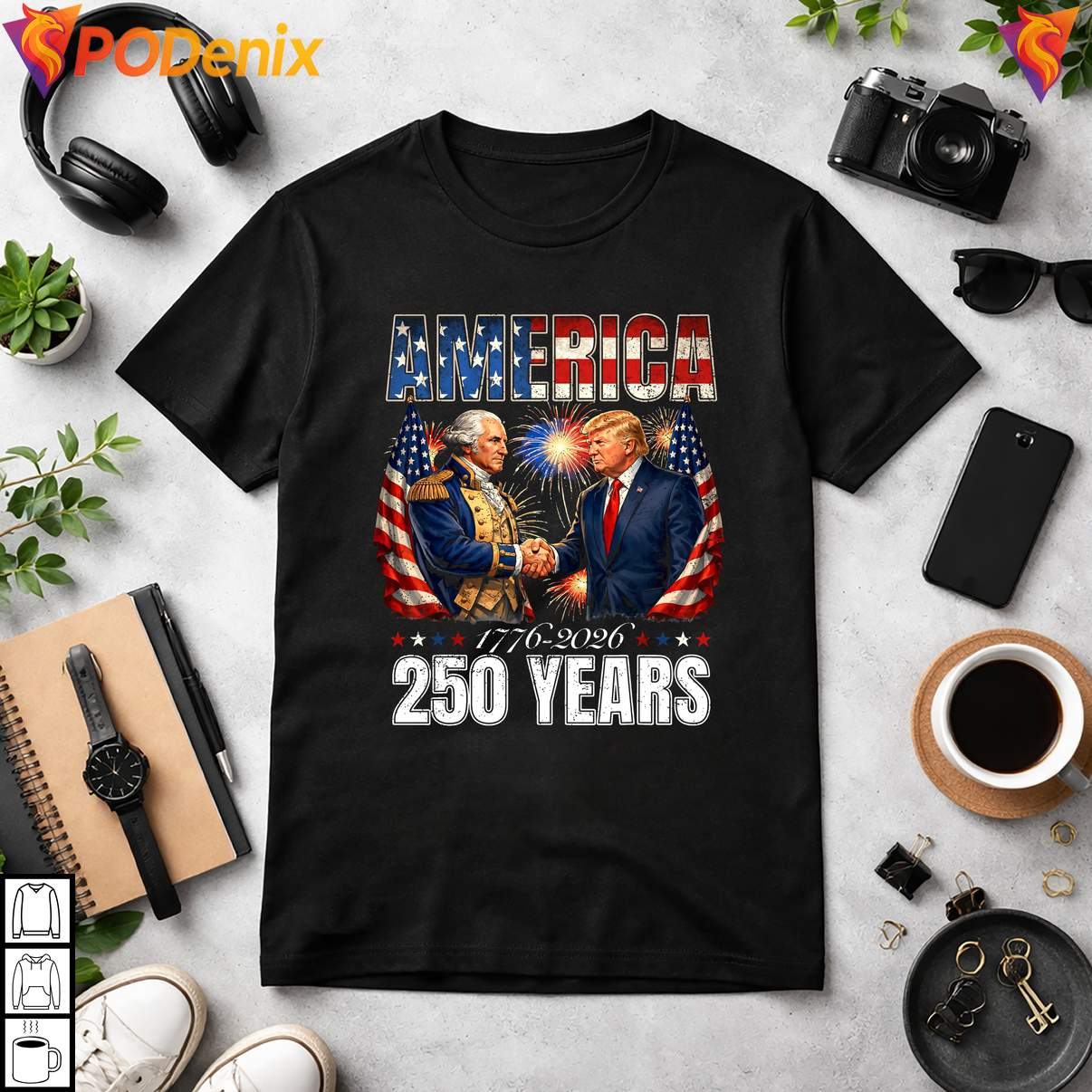Republican Dad Trump Patriotic Shirt America 250th Anniversary Washington