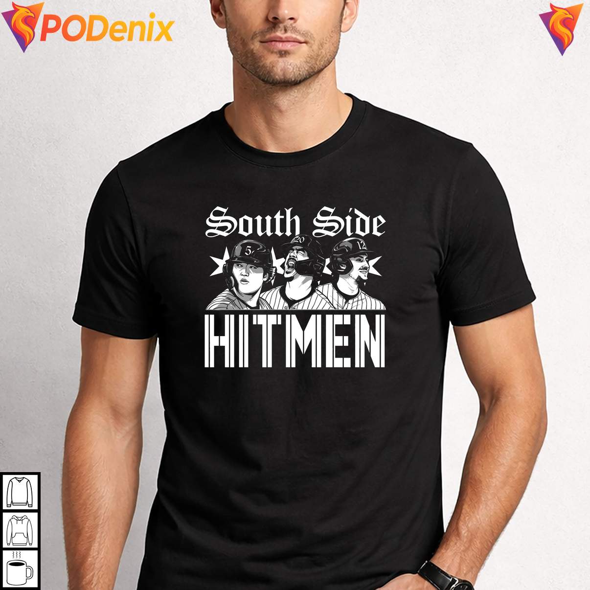 Retro South Side Hitmen Fan T-Shirt Baseball Sports Graphic Design Apparel Mens Retro South Side Hitmen Fan T-Shirt Baseball Sports Graphic Design Apparel Mens