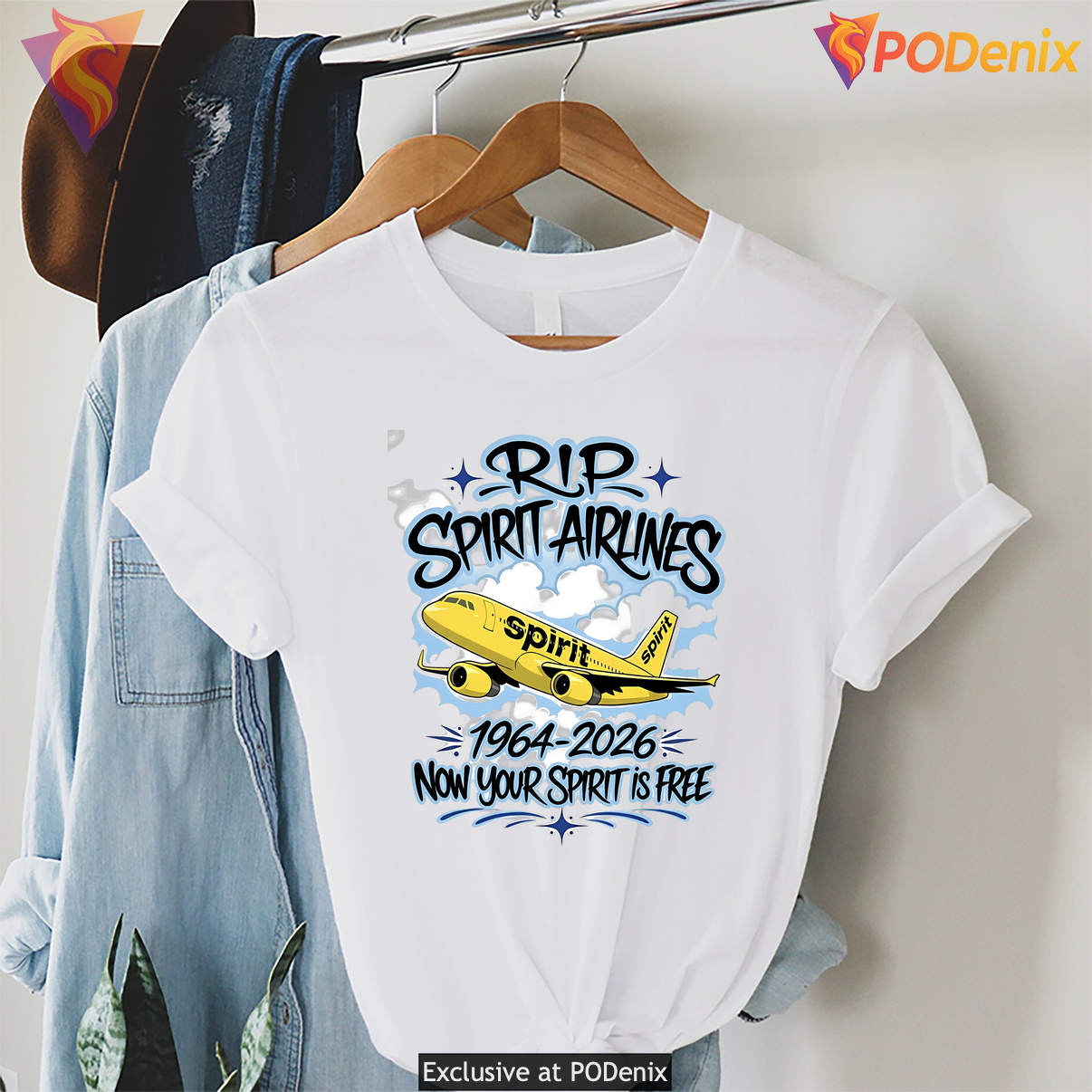 RIP Spirit Airlines 1964 2026 Shirt Now Your Spirit Is Here Meme Graphic Art