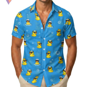 Rubber Duck Egghead Hawaiian Shirt 2026 Anime Game Character Beach Fan Apparel
