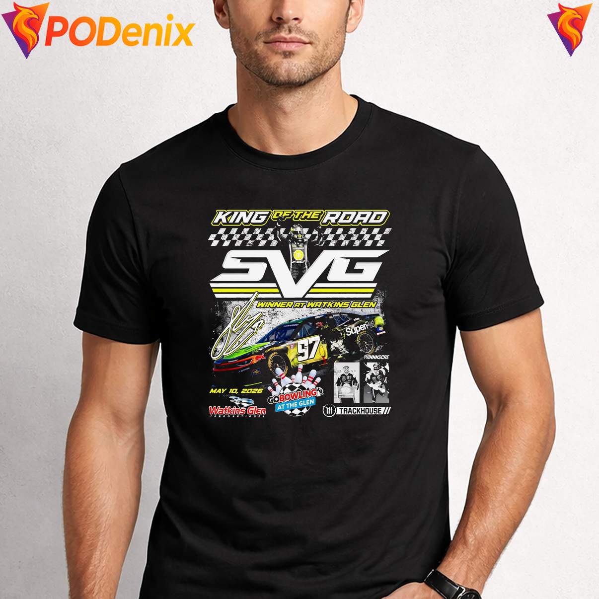 Shane Van Gisbergen 2026 Shirt Go Bowling At The Glen Race Winner Graphic