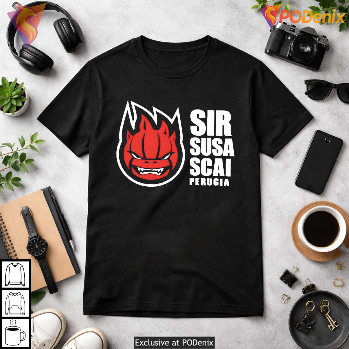 Sir Susa Scai Perugia Yuranamore Sports Fan Apparel Graphic Novelty Shirt