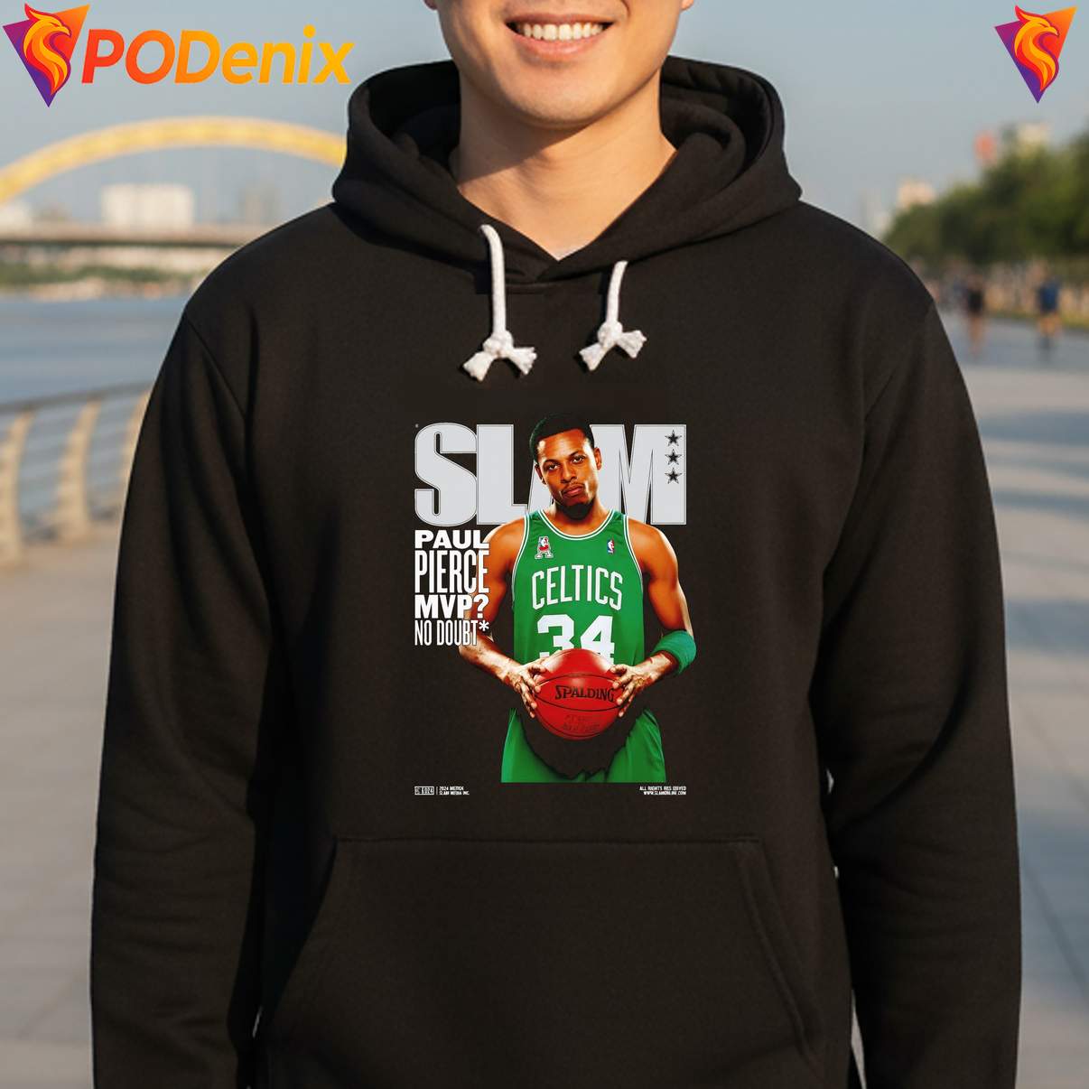 Slam Kevin Paul Pierce MVP Shirt No Doubt Cover Basketball Fan Graphic Men