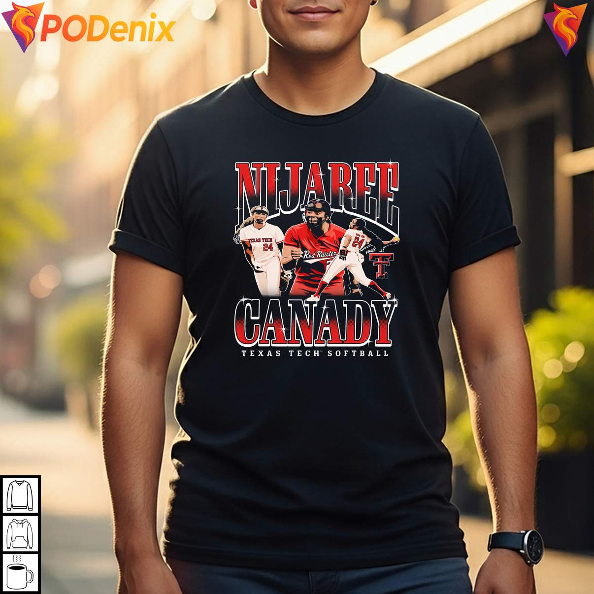 Softball Graphic Nija Canady T-Shirt Texas Tech Red Raiders Sports Fan Apparel Softball Graphic Nija Canady T-Shirt Texas Tech Red Raiders Sports Fan Apparel