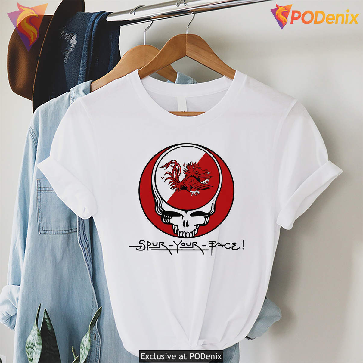 Spur Your Face South Carolina Shirt Grateful Dead Gamecocks Sports Fan Graphic