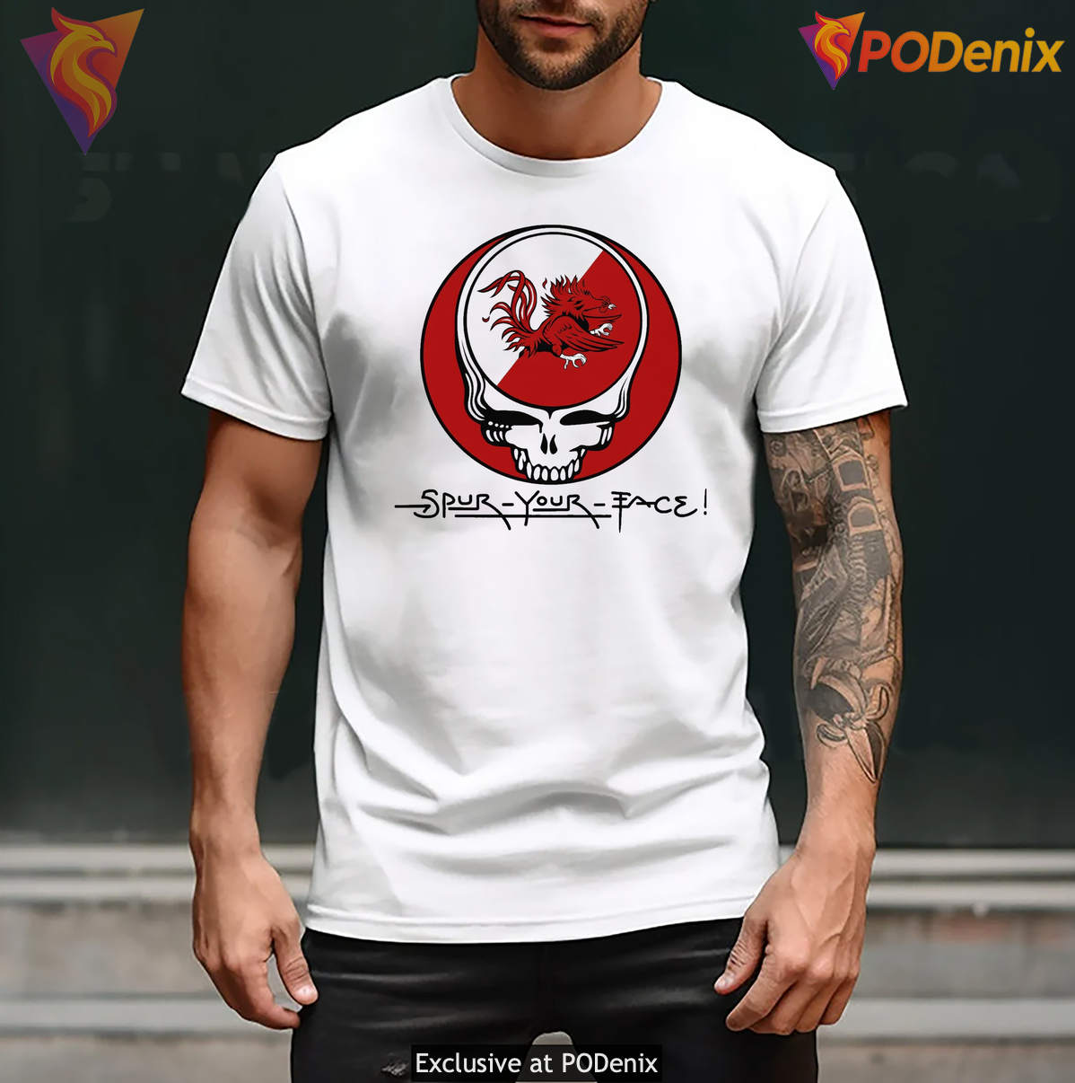 Spur Your Face South Carolina Tshirt Grateful Dead Gamecocks Sports Fan Graphic Spur Your Face South Carolina Tshirt Grateful Dead Gamecocks Sports Fan Graphic