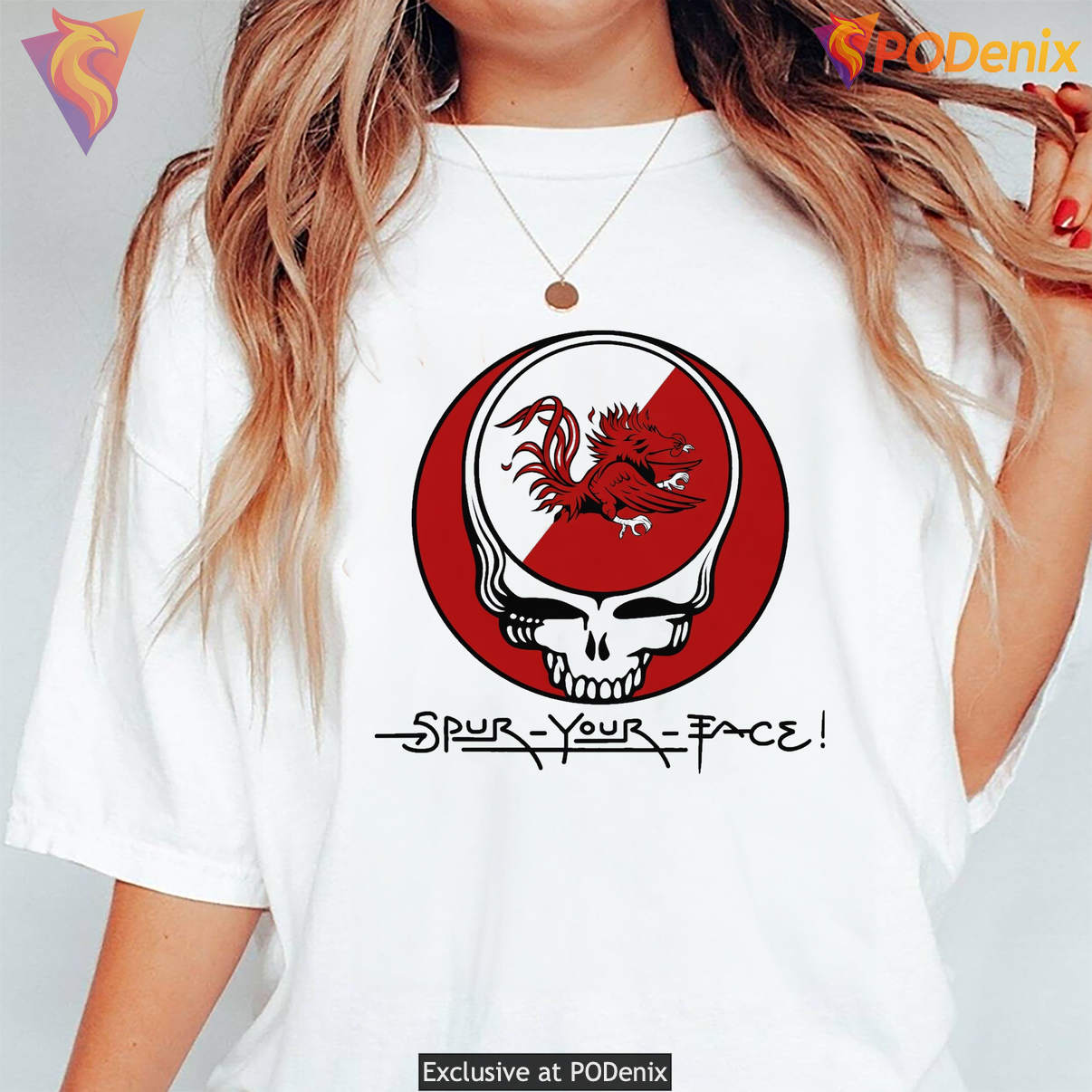 Spur Your Face South Carolina Tee Grateful Dead Gamecocks Sports Fan Graphic Spur Your Face South Carolina Tee Grateful Dead Gamecocks Sports Fan Graphic