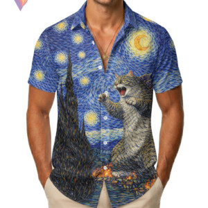 Starry Night Game Character Hawaiian Shirt 2026 Tropical Summer Beach Apparel