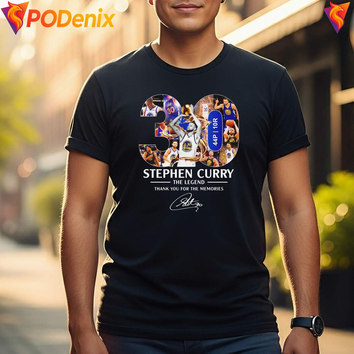 Stephen Curry The Legend Shirt Thank You Memories Signature Basketball Fan