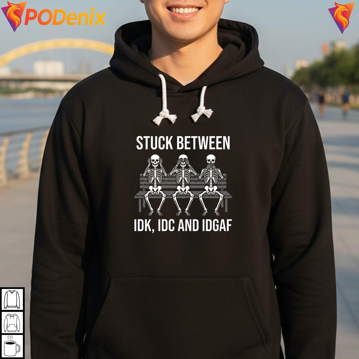 Stuck Between Idk Idc Idgaf Tshirt Funny Sarcastic Skull Meme Graphic For Men Stuck Between Idk Idc Idgaf Tshirt Funny Sarcastic Skull Meme Graphic For Men