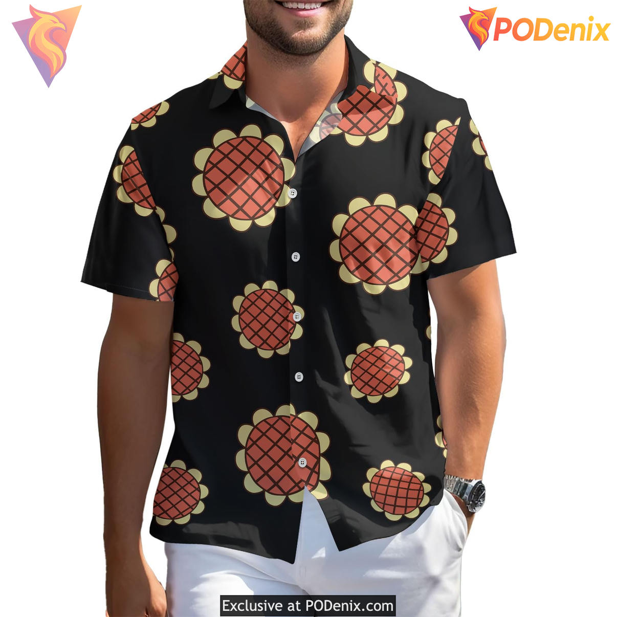 Sunflower Anime Egghead Hawaiian Shirt 2026 Game Character Tropical Fan Gear