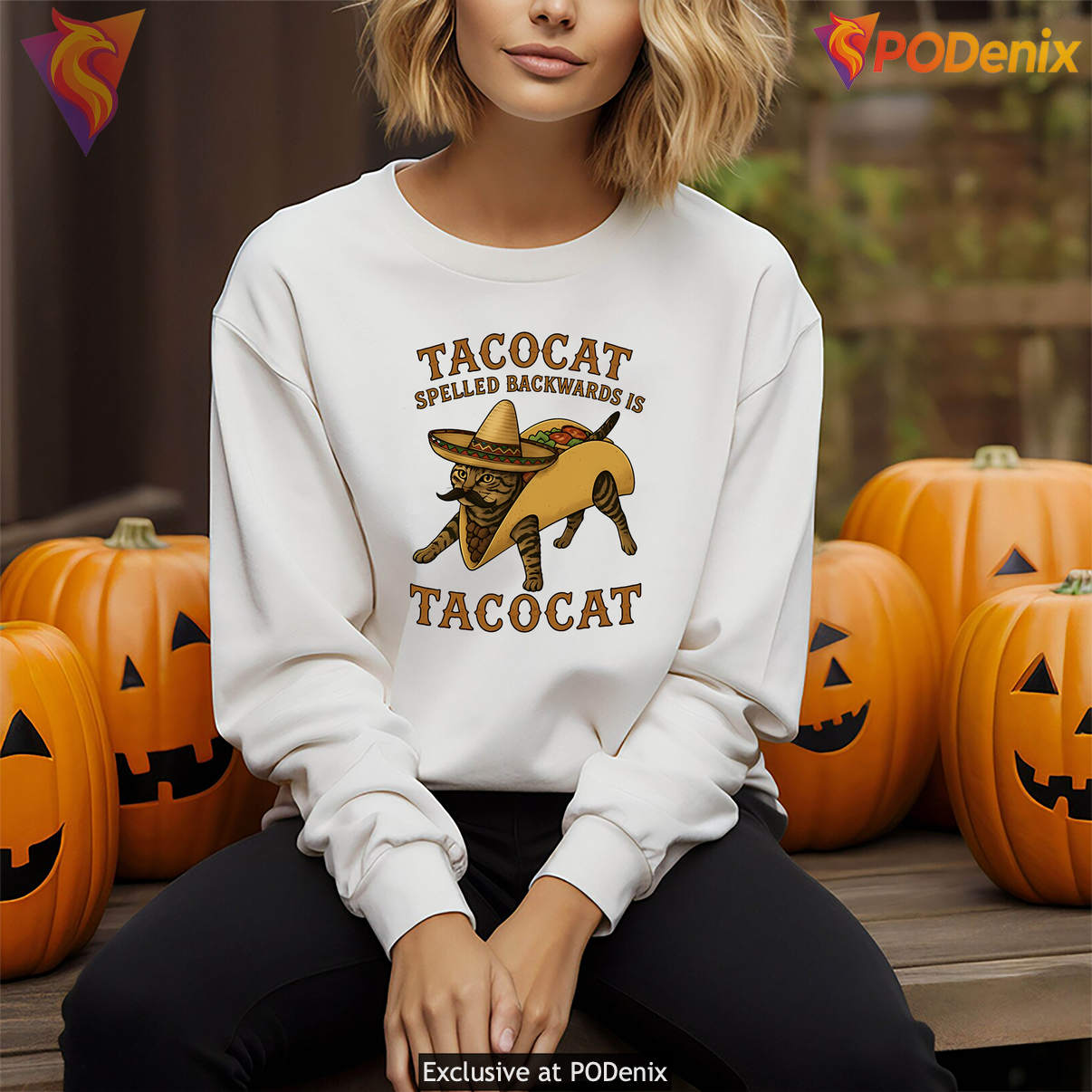 Tacocat Spelled Backwards Funny Shirt Cat Lover Meme Humor Graphic Casual Men