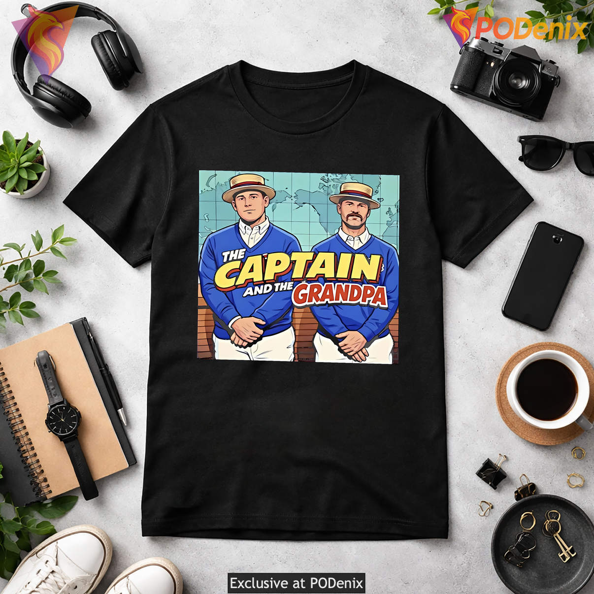 The Captain And The Grandpa Shirt David Ross Anthony Rizzo Chicago Cubs Fan