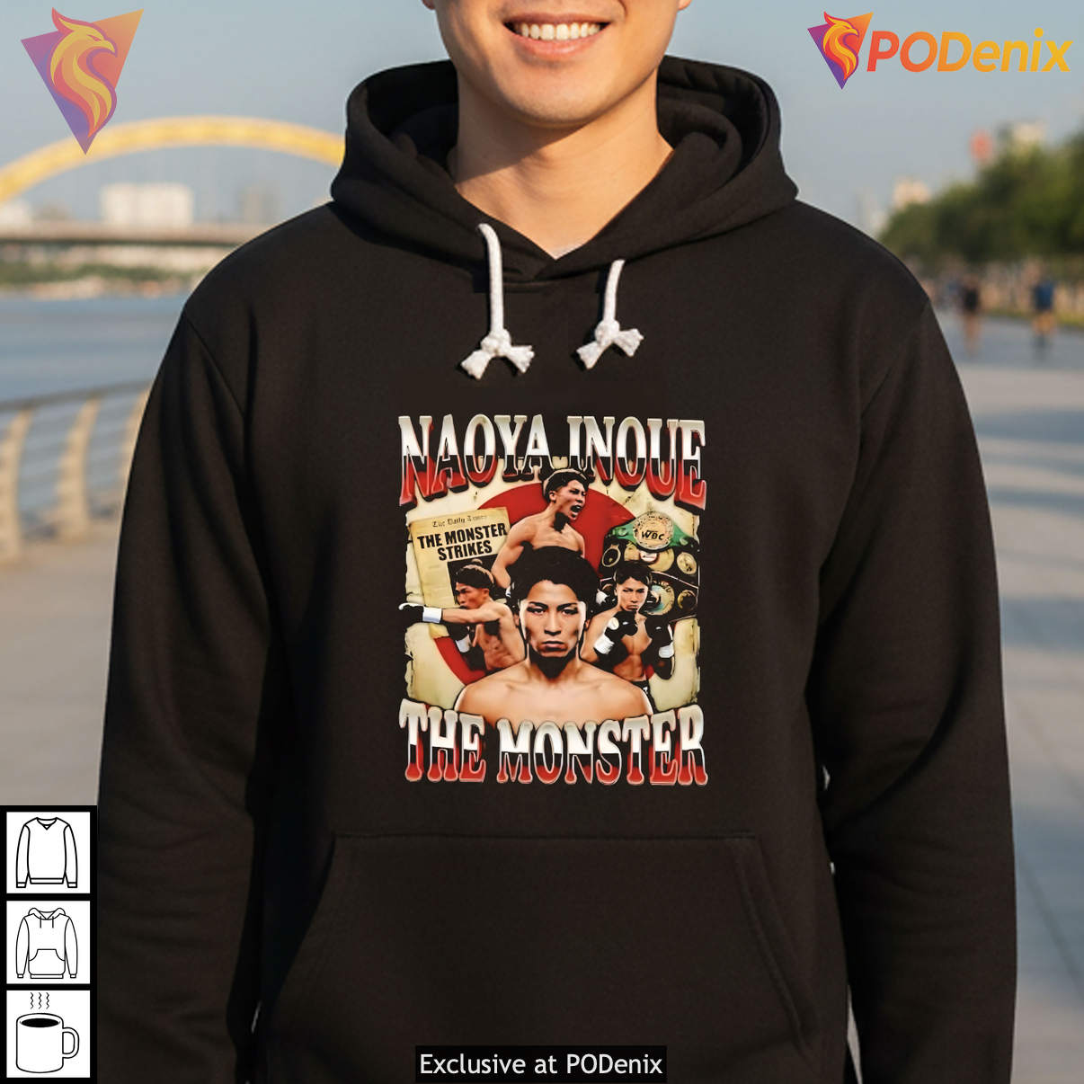 The Monster Naoya Inoue Retro Graphic Boxing Sports Fan Apparel Novelty T-Shirt The Monster Naoya Inoue Retro Graphic Boxing Sports Fan Apparel Novelty T-Shirt