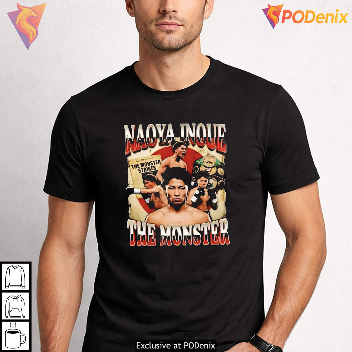 The Monster Naoya Inoue Retro Graphic Boxing Sports Fan Apparel Novelty Tshirt The Monster Naoya Inoue Retro Graphic Boxing Sports Fan Apparel Novelty Tshirt
