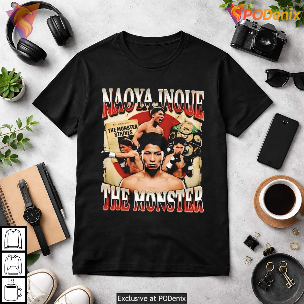 The Monster Naoya Inoue Retro Graphic Boxing Sports Fan Apparel Novelty Tee The Monster Naoya Inoue Retro Graphic Boxing Sports Fan Apparel Novelty Tee
