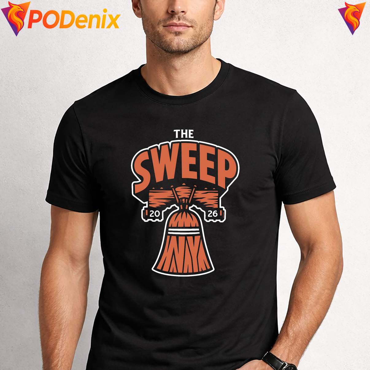 The Sweep 2026 Sports Fan Shirt Basketball Playoffs Celebration Graphic Men