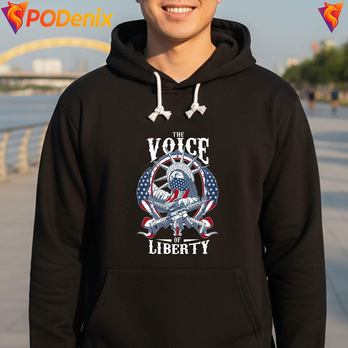 The Voice Of Liberty Meme Shirt Funny Patriotic Sarcastic Graphic For Men