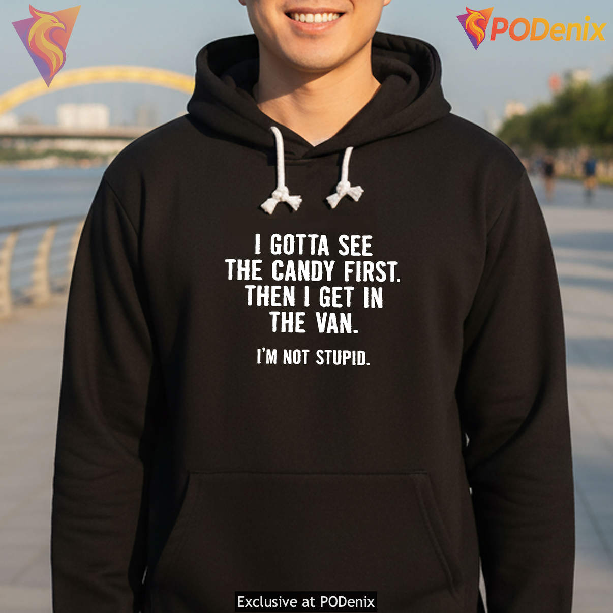 Then I Get In The Van Funny Meme Shirt I Gotta See The Candy First Graphic