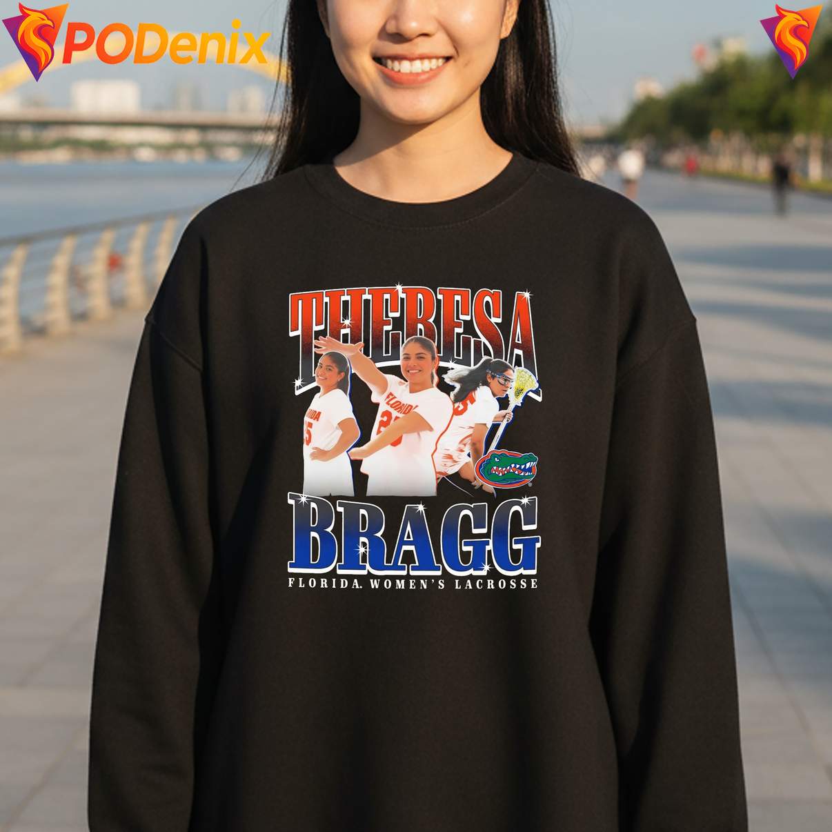 Theresa Bragg Florida Gators Shirt Womens Lacrosse Sports Fan Graphic Women