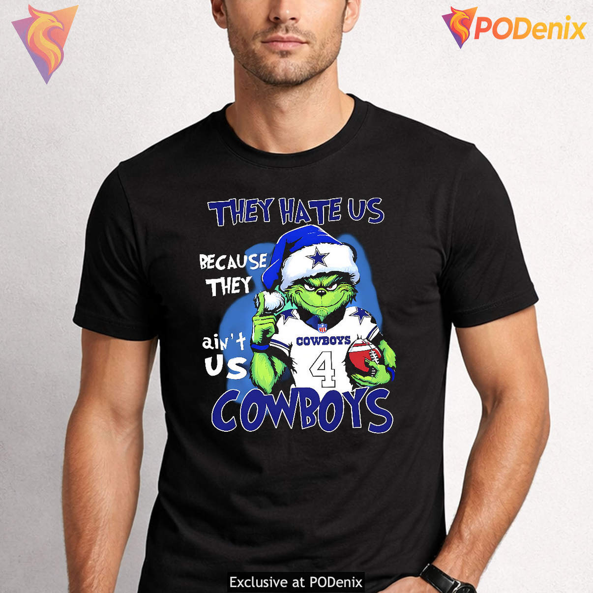 They Aint Us Cowboys Fan Graphic Tshirt Casual Grinch They Hate Us Because They Aint Us Cowboys Fan Graphic Tshirt Casual Grinch They Hate Us Because
