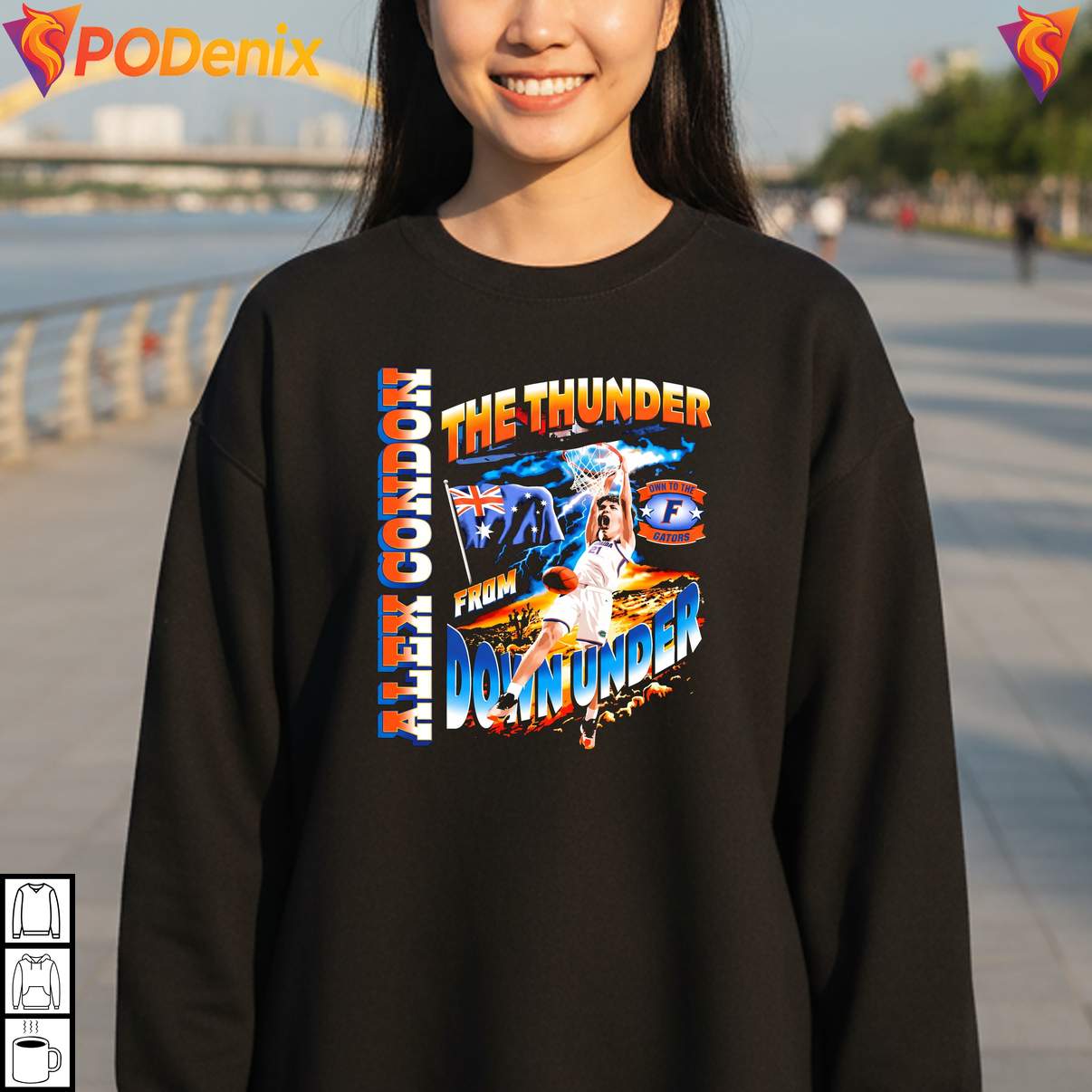 Thunder From Down Under Gators Shirt Alex Condon Florida Sports Fan Graphic