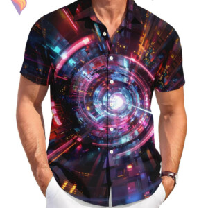 Time Tunnel Tropical Hawaiian Shirt 2026 Funny Casual Beach Vacation Fan Gear