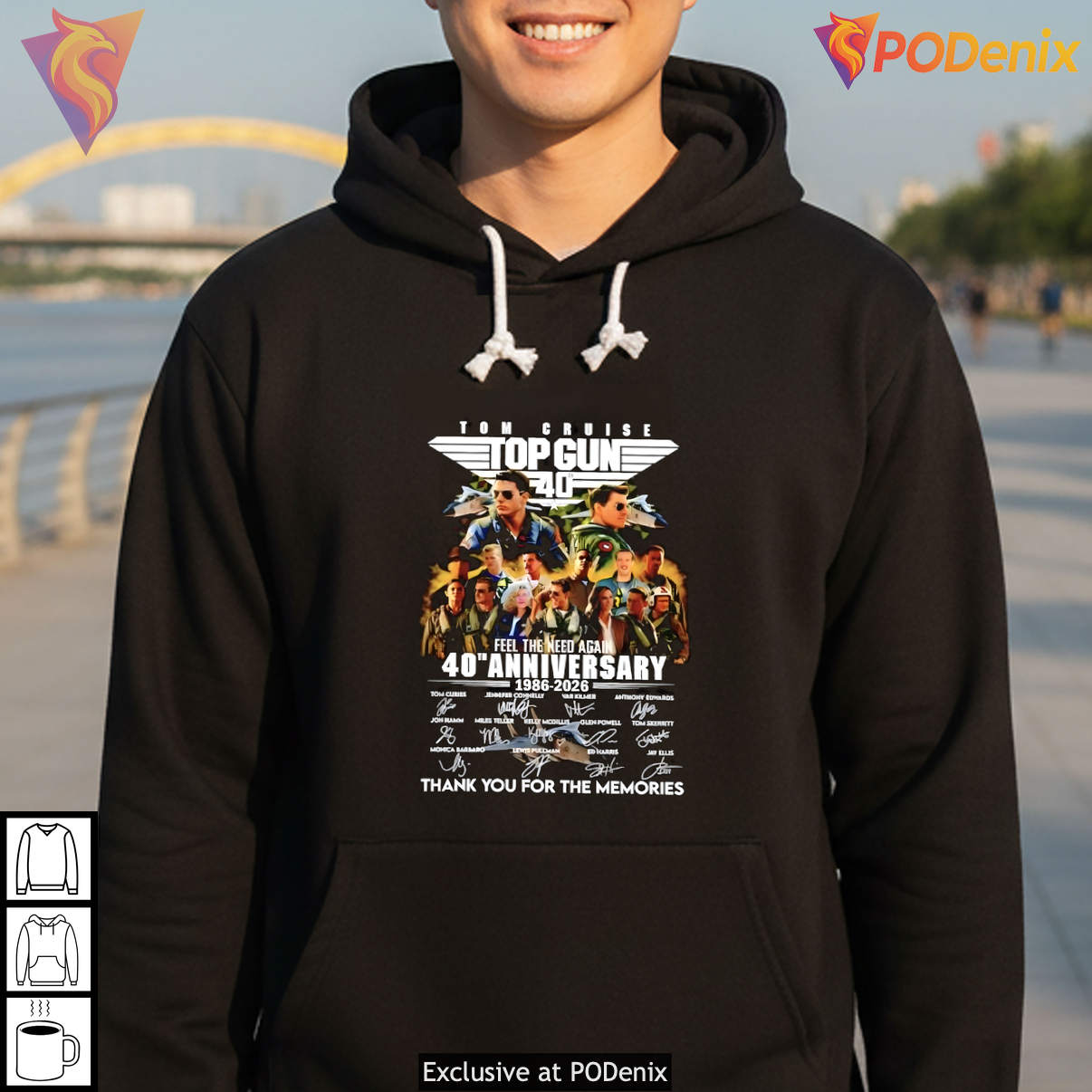 Top Gun 40th Anniversary 1986 2026 Tom Cruise Thank You Memories Fan Shirt