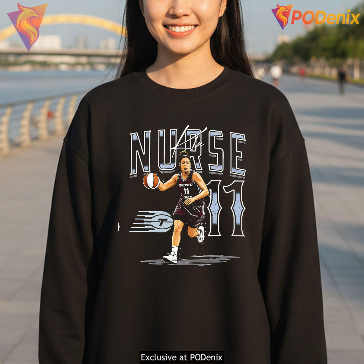 Toronto Tempo Basketball Sports Shirt Kia Nurse Number 11 Graphic Novelty