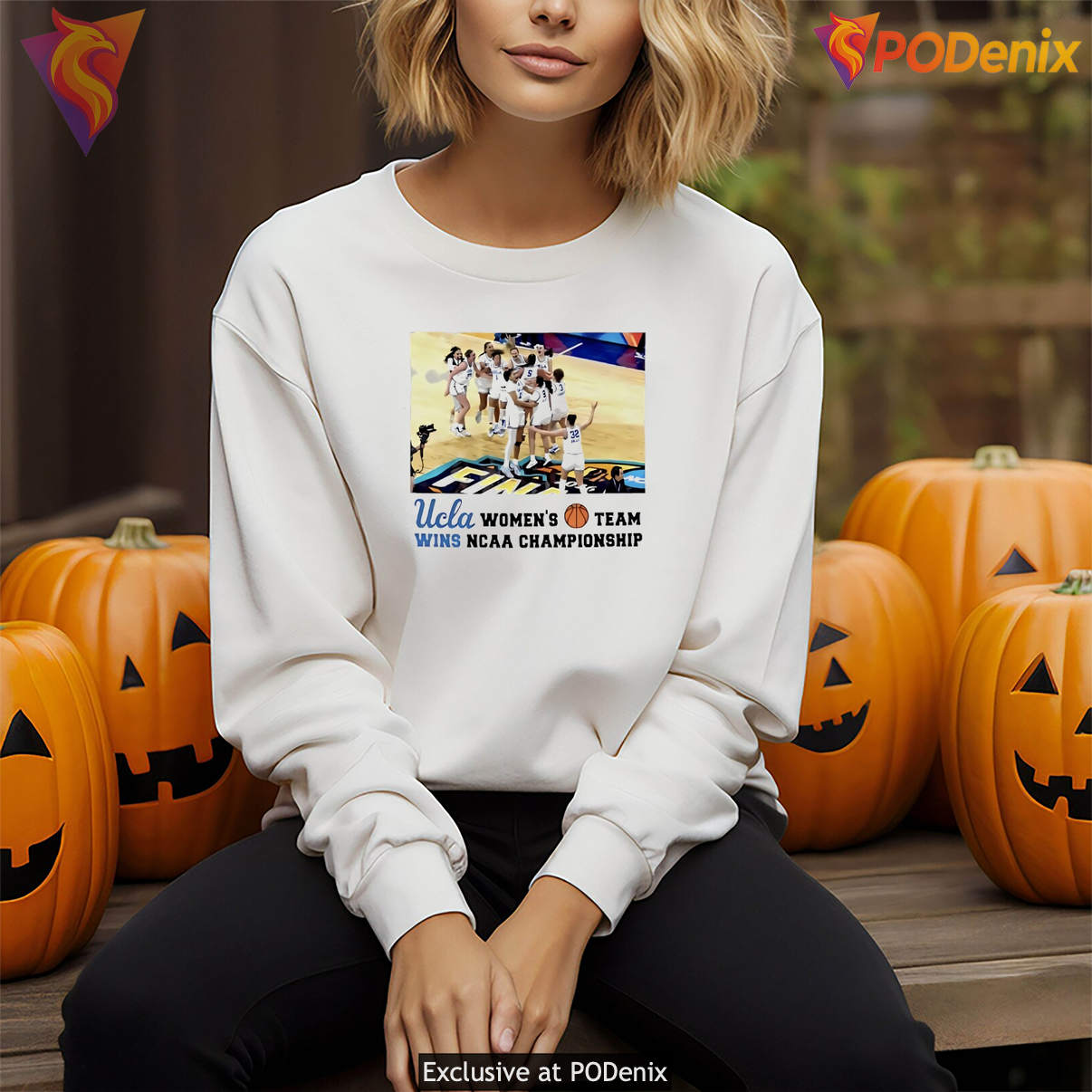 UCLA Women NCAA Championship Fan Shirt Storming The Court Basketball Graphic
