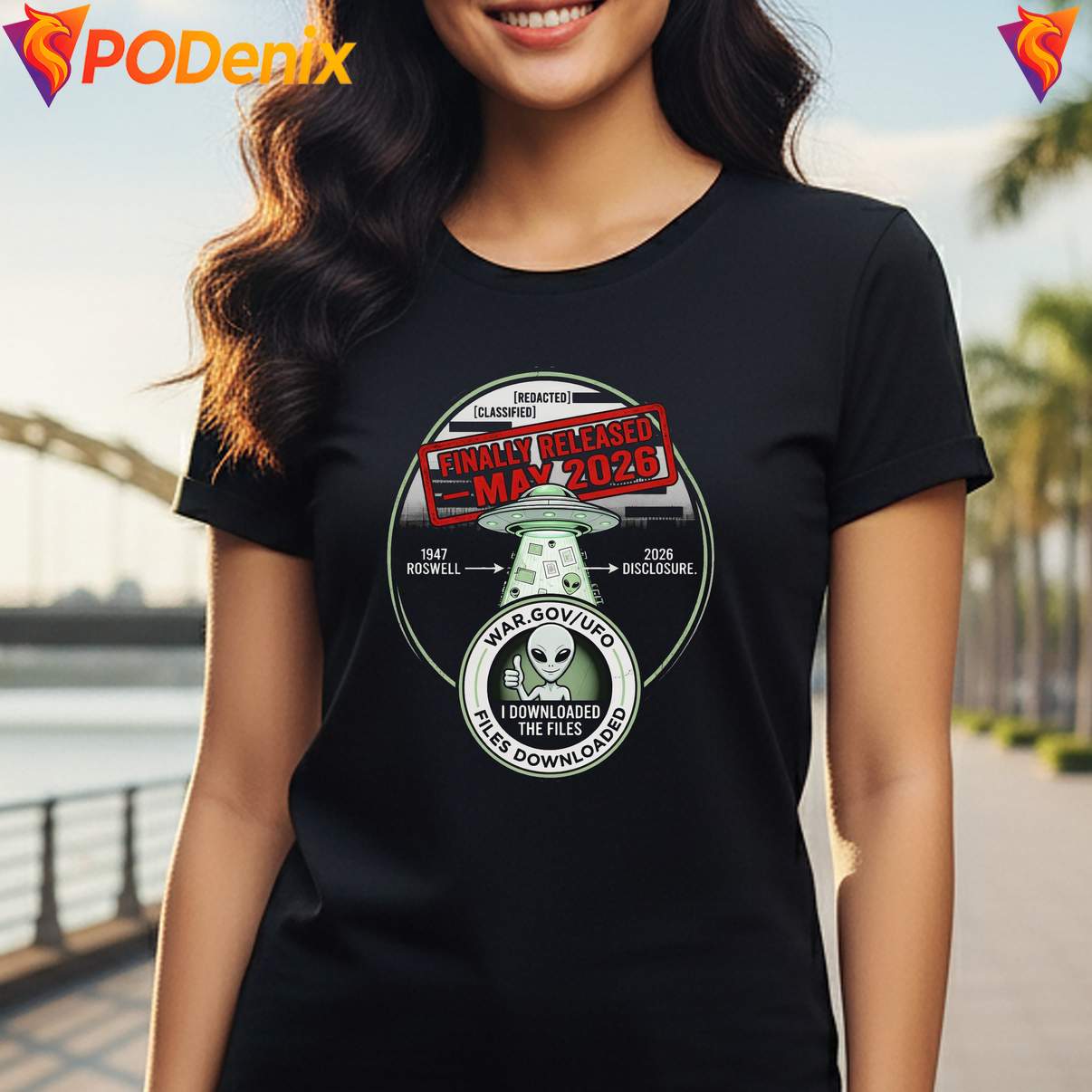 UFO Files Release May 2026 Shirt Alien Extraterrestrial Disclosure Graphic