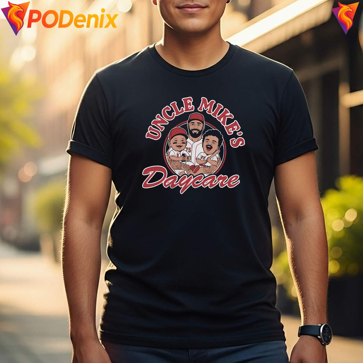 Uncle Mikes Daycare Funny Shirt Sarcastic Humor Family Quote Graphic Design