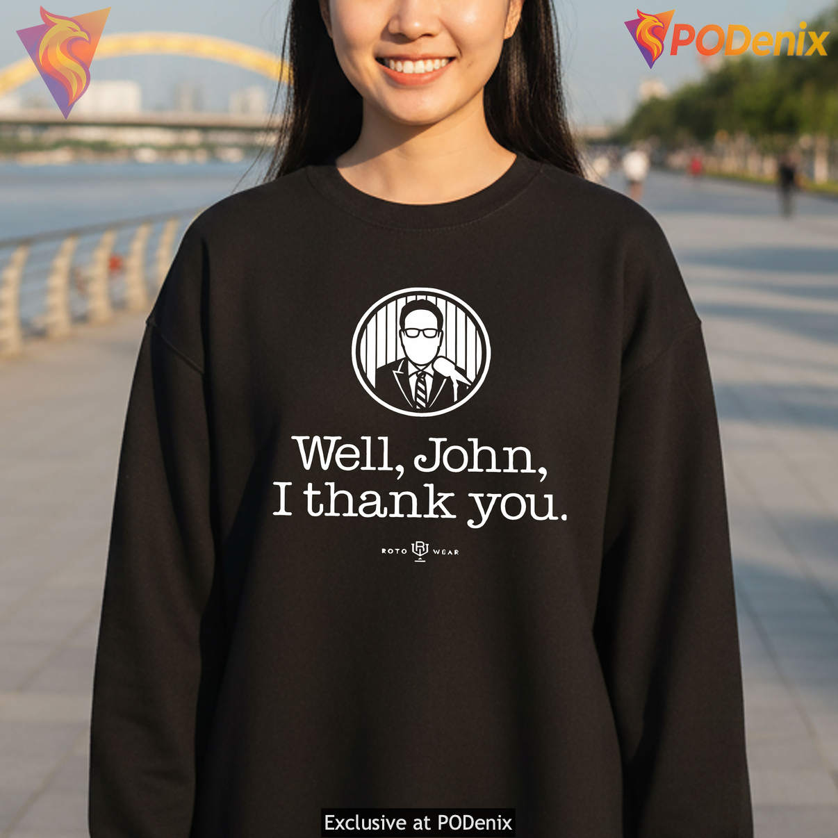 Well John I Thank You Broadcaster Shirt Sterling Tribute Baseball Fan Mens