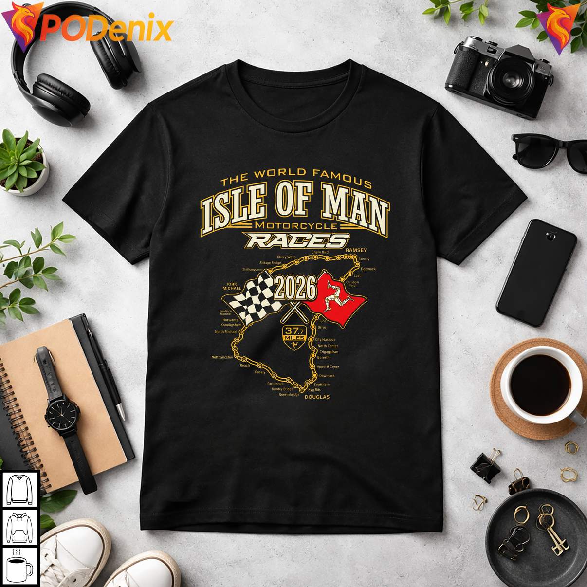 World Famous Isle Of Man Races T-Shirt X Flags 2026 Motorcycle Fan Graphic Men World Famous Isle Of Man Races T-Shirt X Flags 2026 Motorcycle Fan Graphic Men