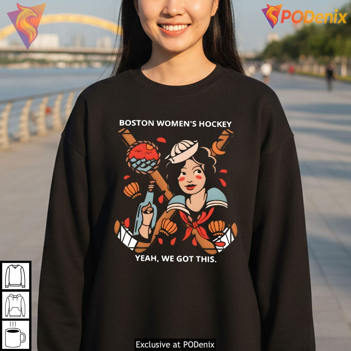 Yeah We Got This Boston Womens Hockey Sports Fan Apparel Casual Graphic Shirt